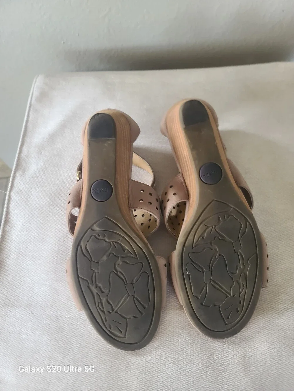 Me Too Taupe Perforated Ankle-Strap Sandals - Neutral Taupe